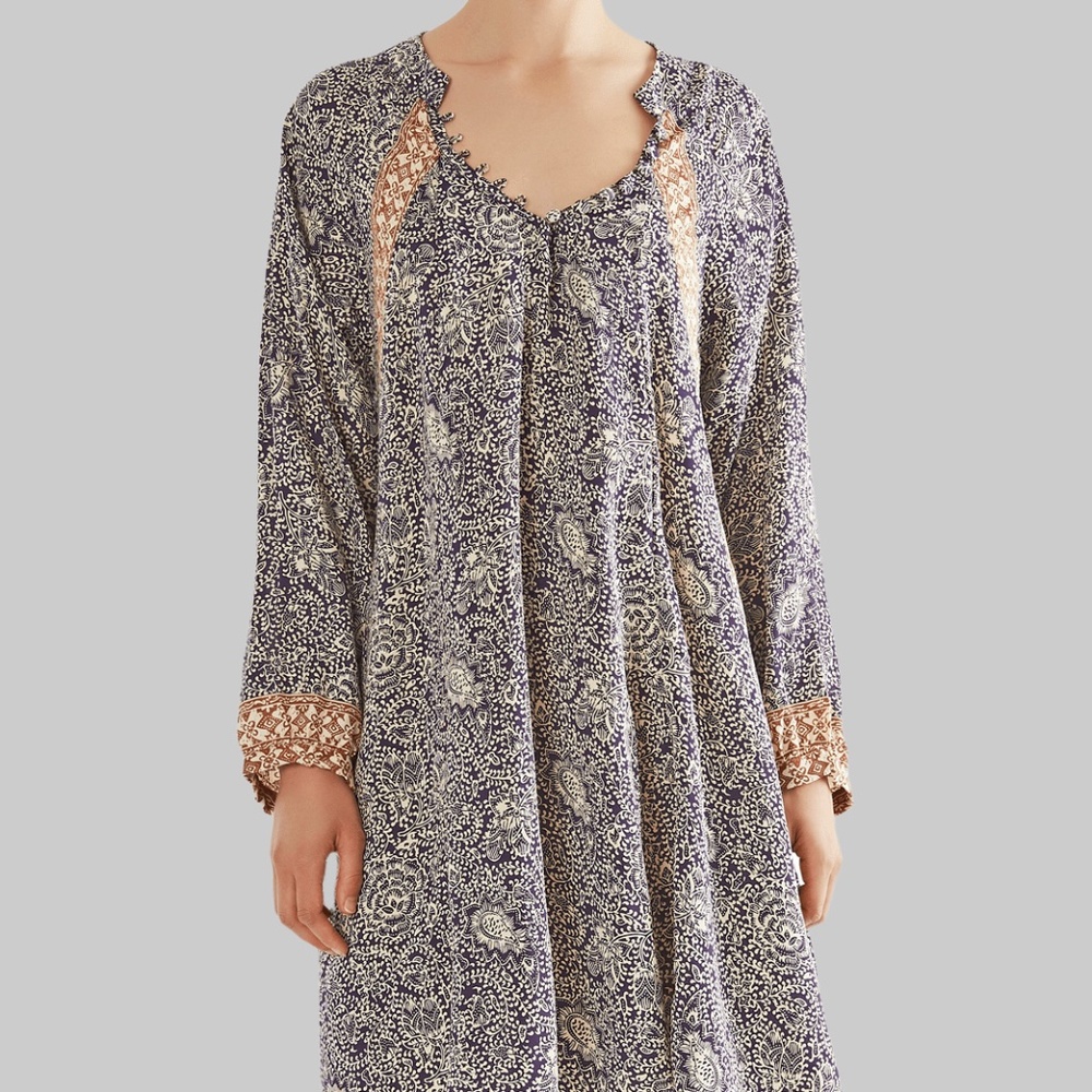 NWT Natalie Martin Fiore Maxi in Shangri La Cortez 100% Silk